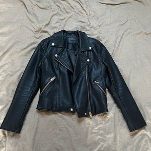 Blank NYC vegan leather moto jacket